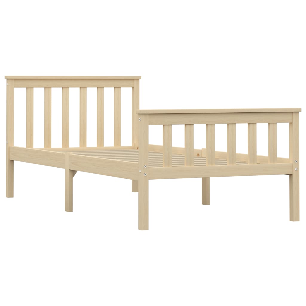 Sengeramme naturlig heltre furu 100x200 cm