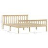Sengeramme heltre furu naturlig 160x200 cm