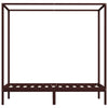 Himmelsengeramme mørkebrun heltre furu 100x200 cm