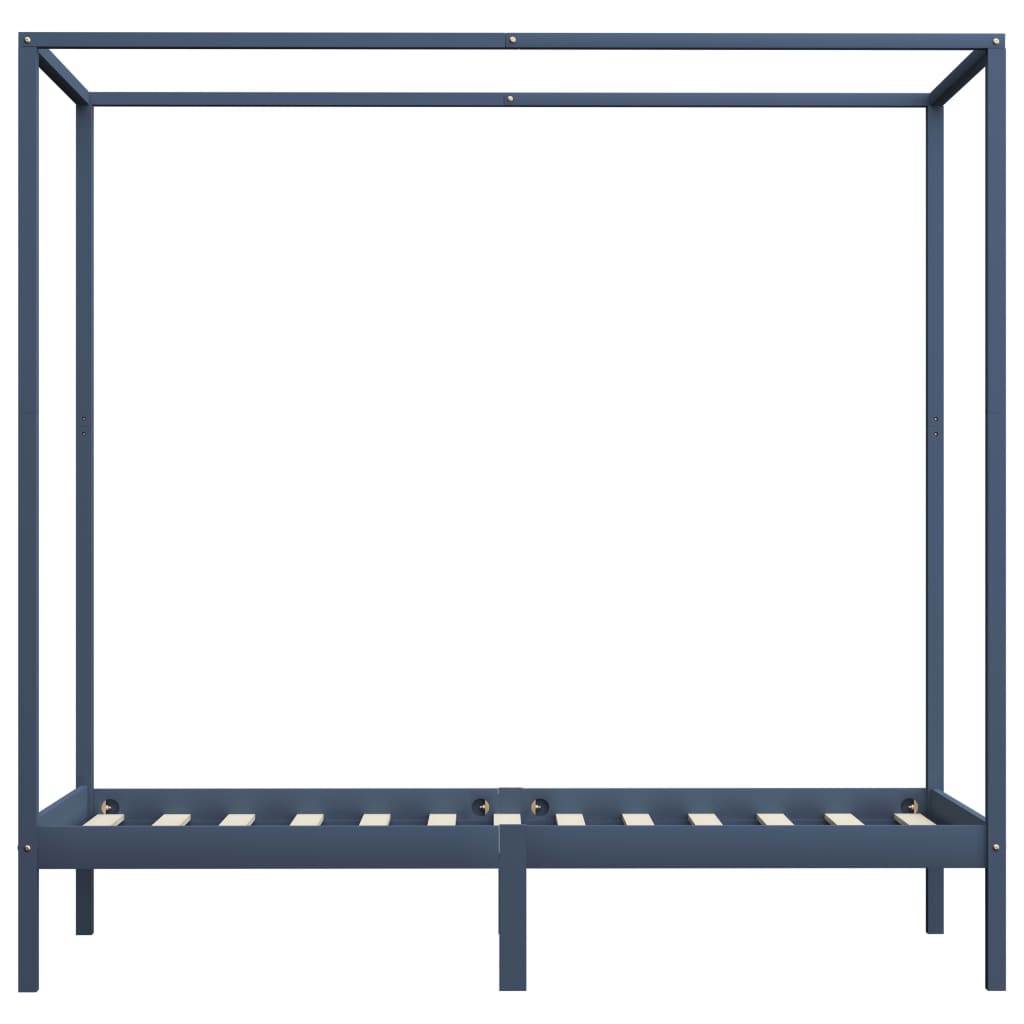 Himmelsengeramme heltre furu grå 90x200 cm