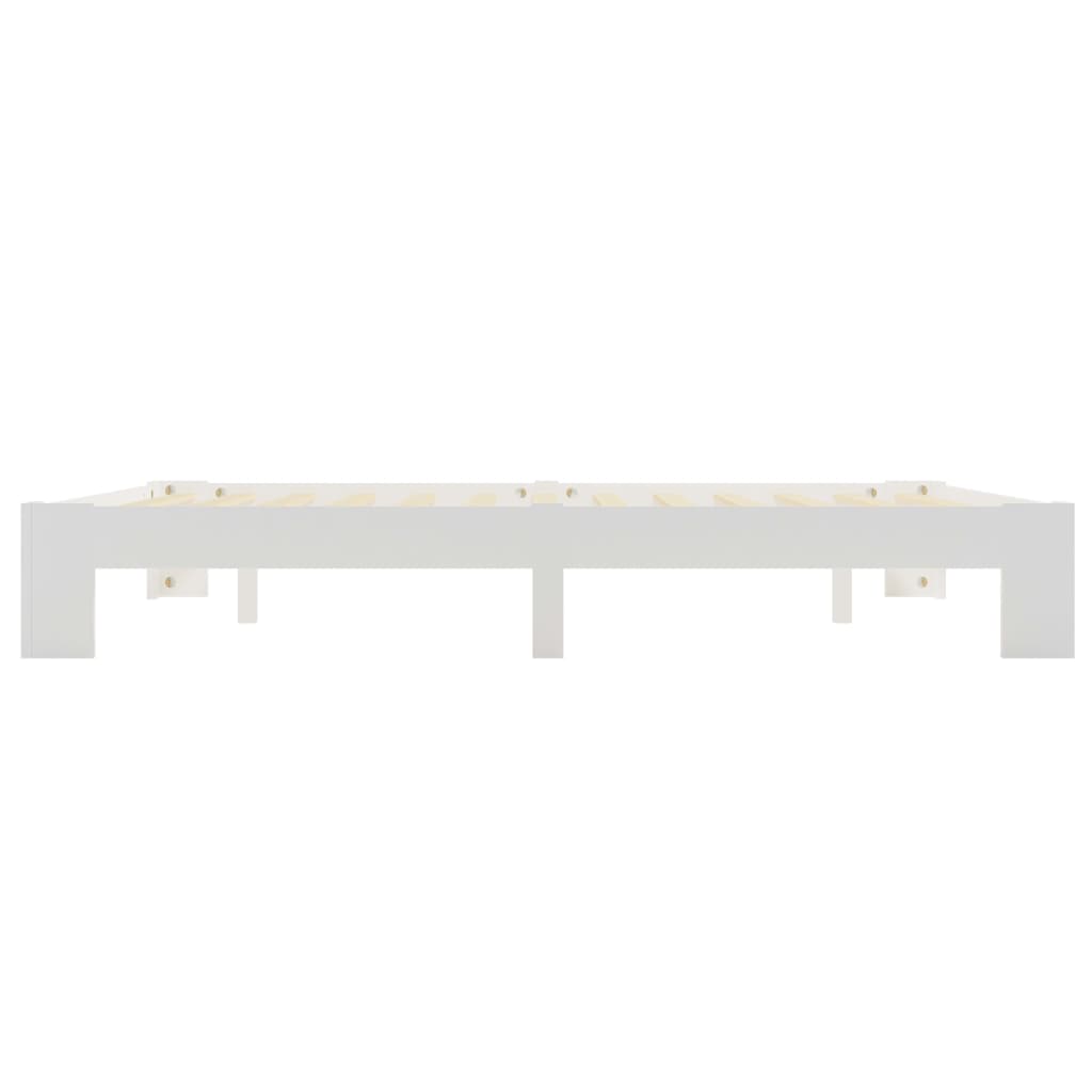 Sengeramme hvit heltre furu 160x200 cm