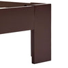 Sengeramme mørkebrun heltre furu 90x200 cm
