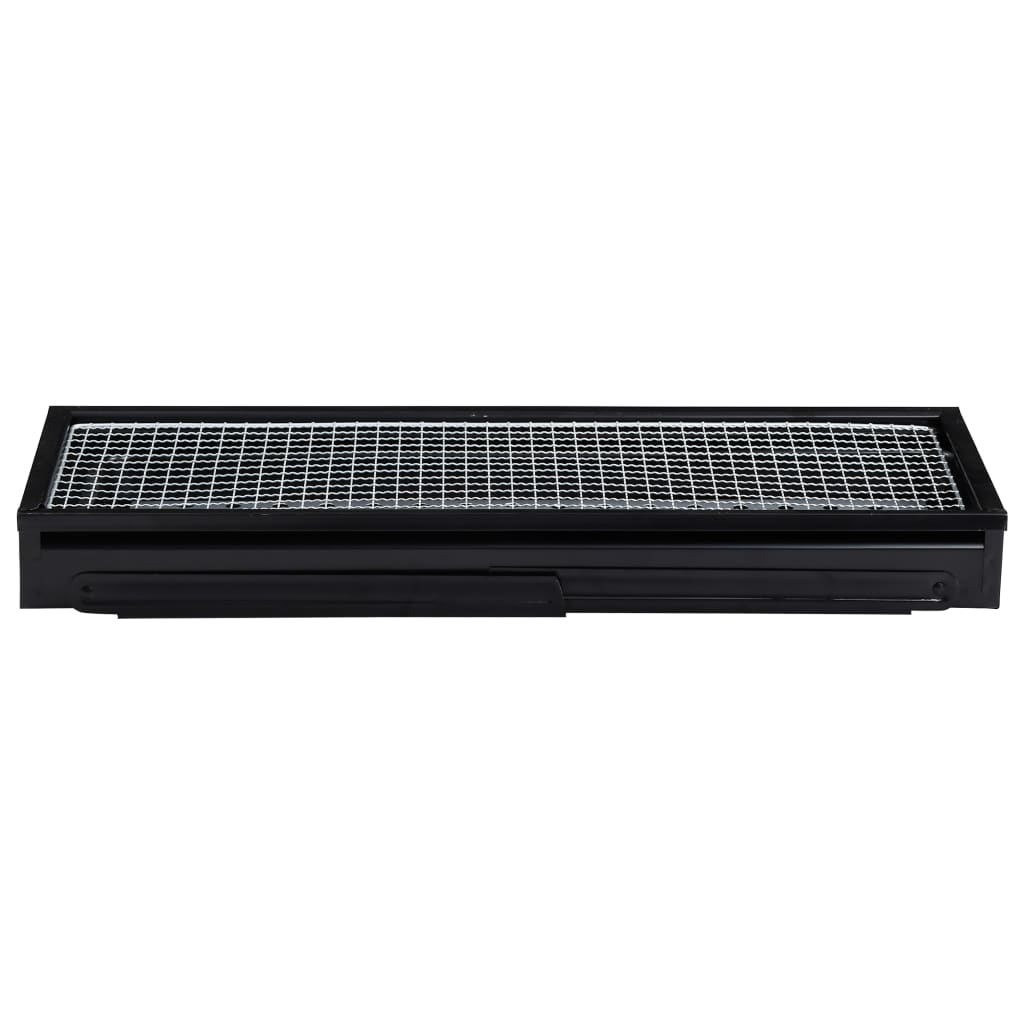 Bærbar campinggrill stål 60x22,5x33 cm