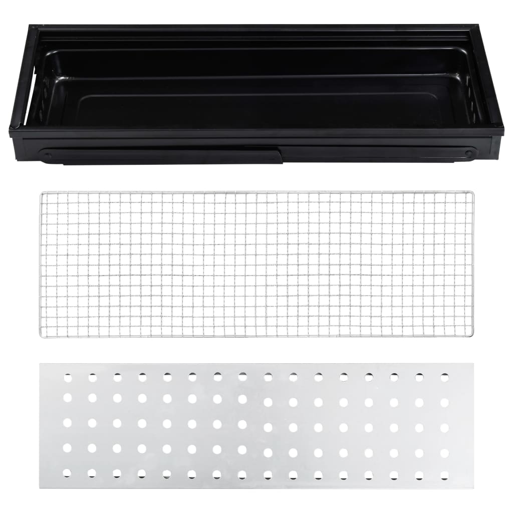 Bærbar campinggrill 60x22,5x33 cm
