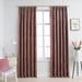 Lystette gardiner med kroker 2 stk fløyel antikk rosa 140x175cm