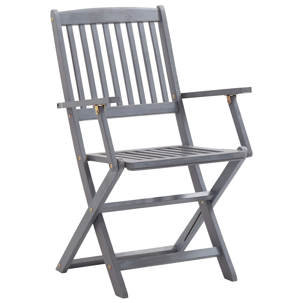 Klappstoler 2 stk heltre akasie