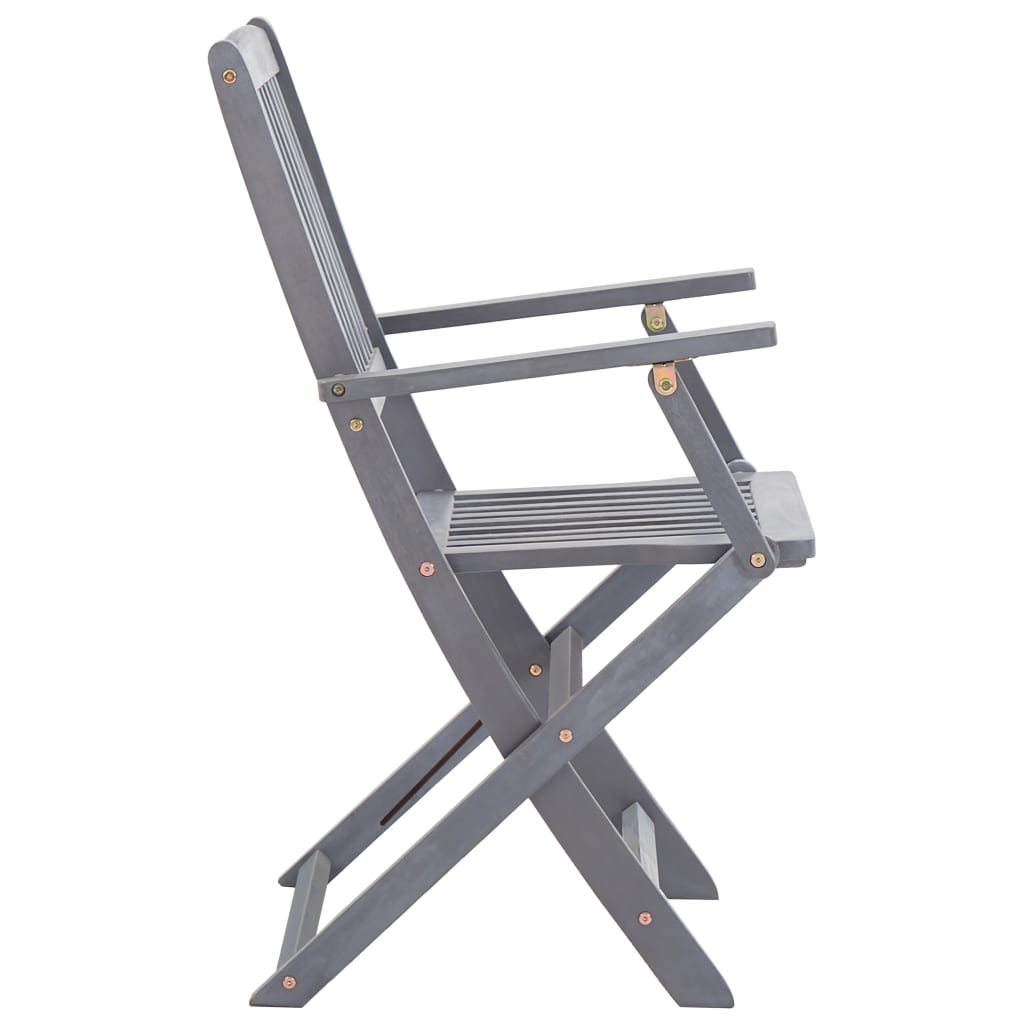 Klappstoler 2 stk heltre akasie