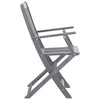 Klappstoler 2 stk heltre akasie