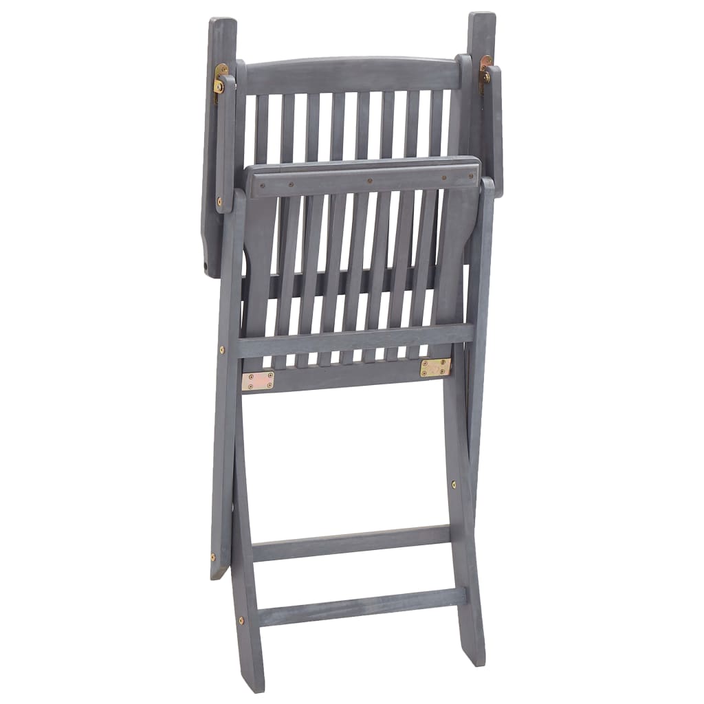 Klappstoler 2 stk heltre akasie