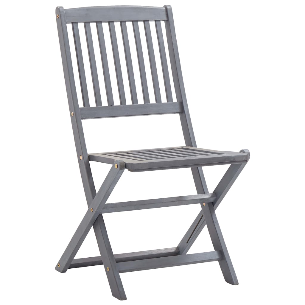 Klappstoler 2 stk heltre akasie