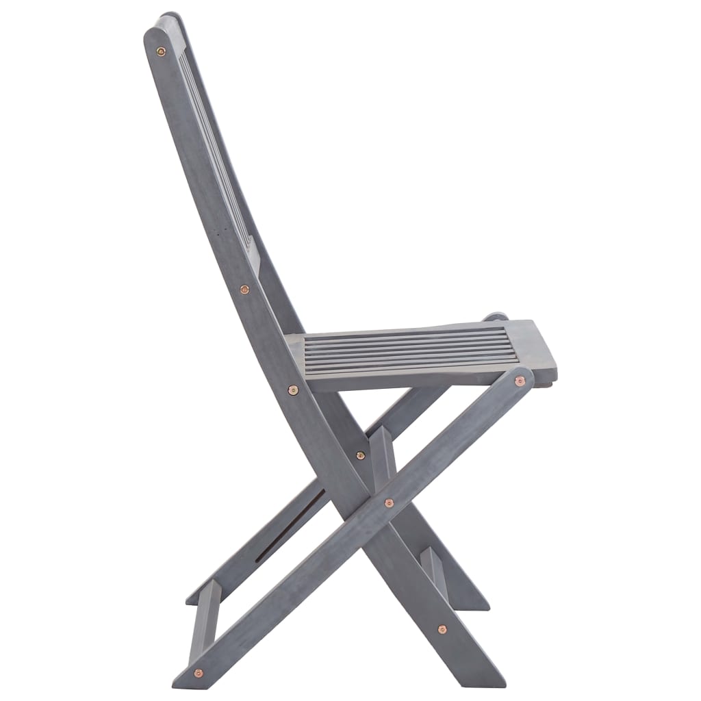Klappstoler 2 stk heltre akasie