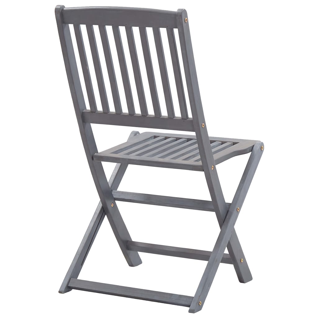 Klappstoler 2 stk heltre akasie