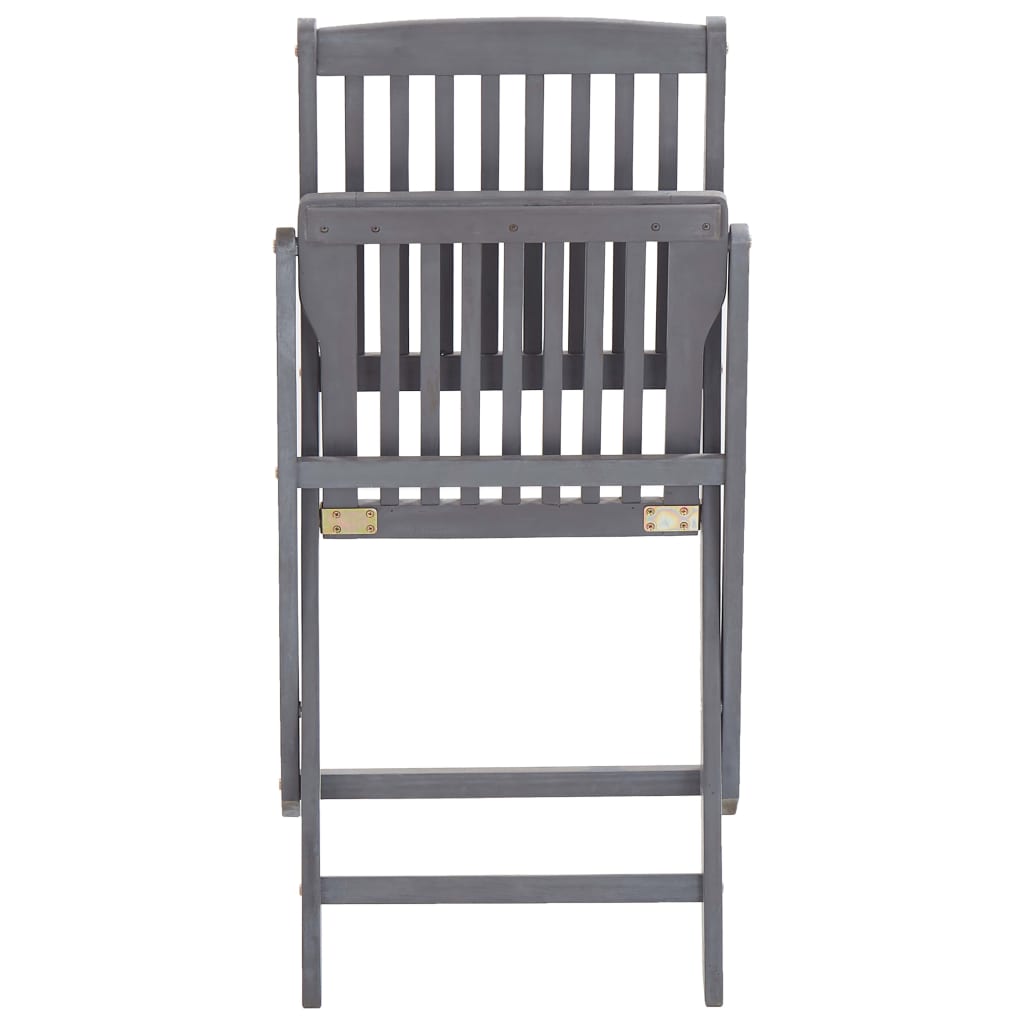 Klappstoler 2 stk heltre akasie