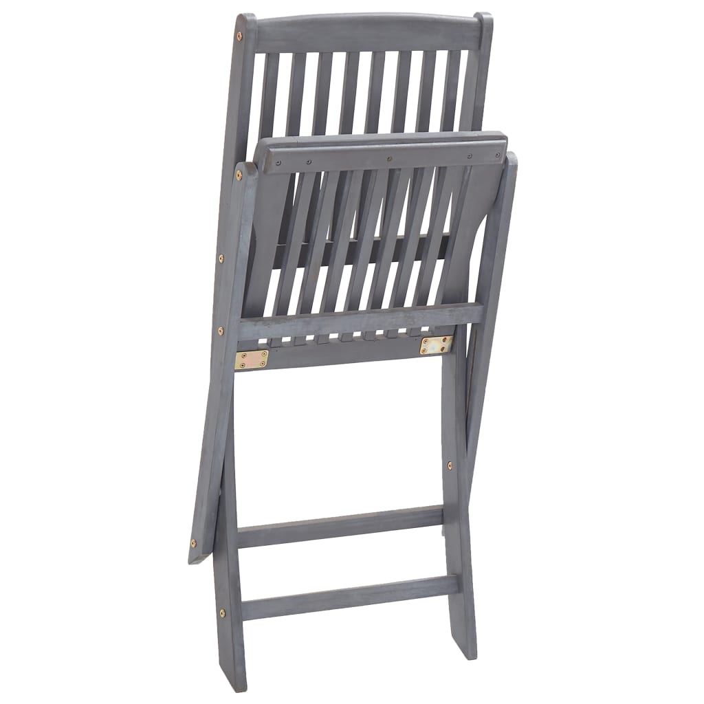 Klappstoler 2 stk heltre akasie