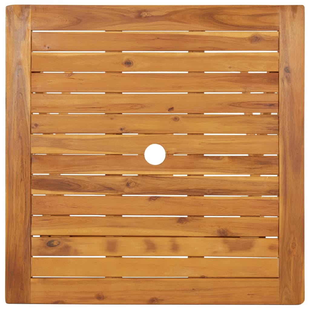 Sammenleggbart hagebord 70x70x75 cm heltre akasie