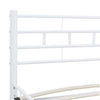 Sengeramme hvit metall 140x200 cm