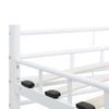 Sengeramme hvit metall 140x200 cm