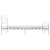 Sengeramme hvit metall 140x200 cm