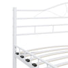 Sengeramme hvit metall 140x200 cm