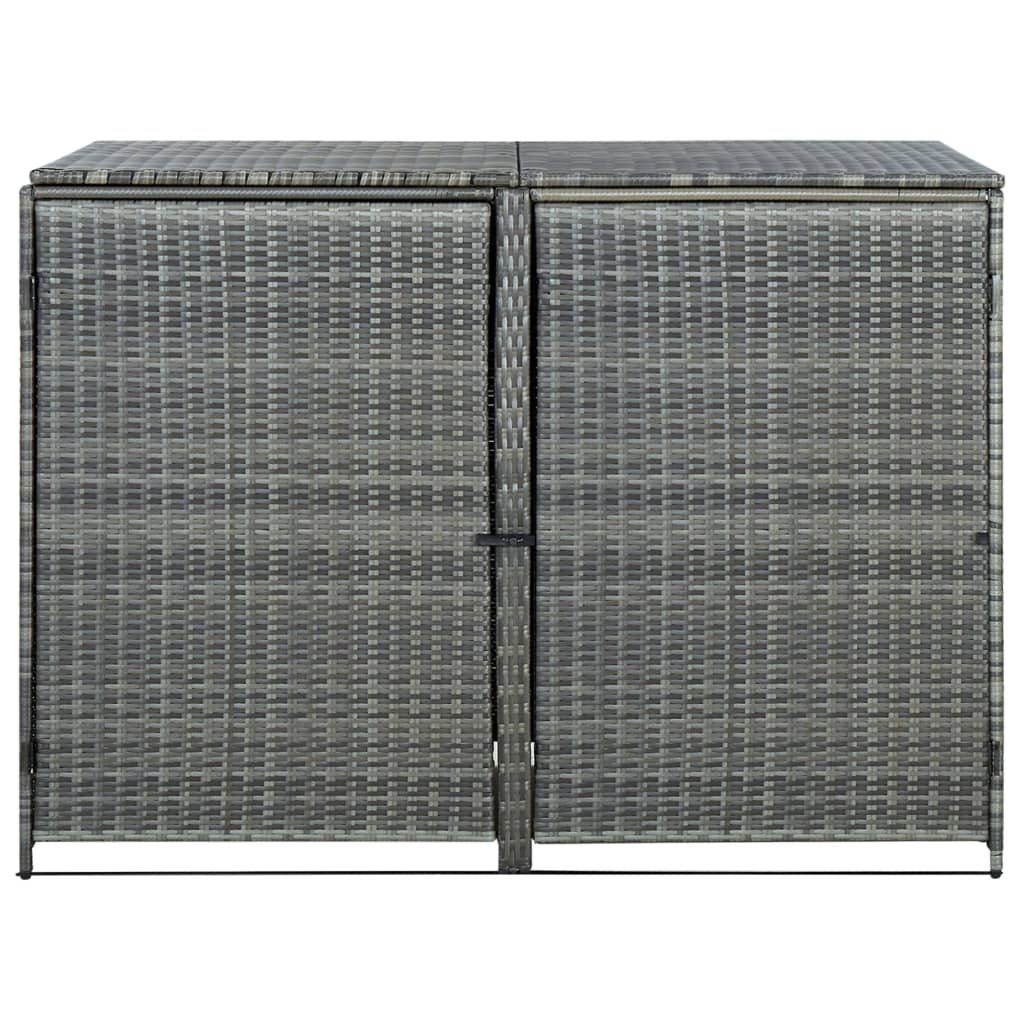 Søppeldunkskur polyrotting 148x77x111 cm antrasitt