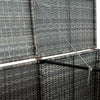 Søppeldunkskur polyrotting 148x77x111 cm antrasitt