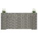 Gabion plantekasse H-formet ståltråd 260x40x120 cm