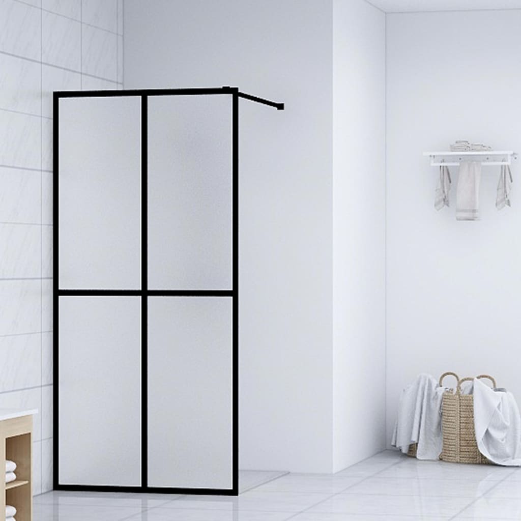 Dusjskjerm frostet herdet glass 100x195 cm