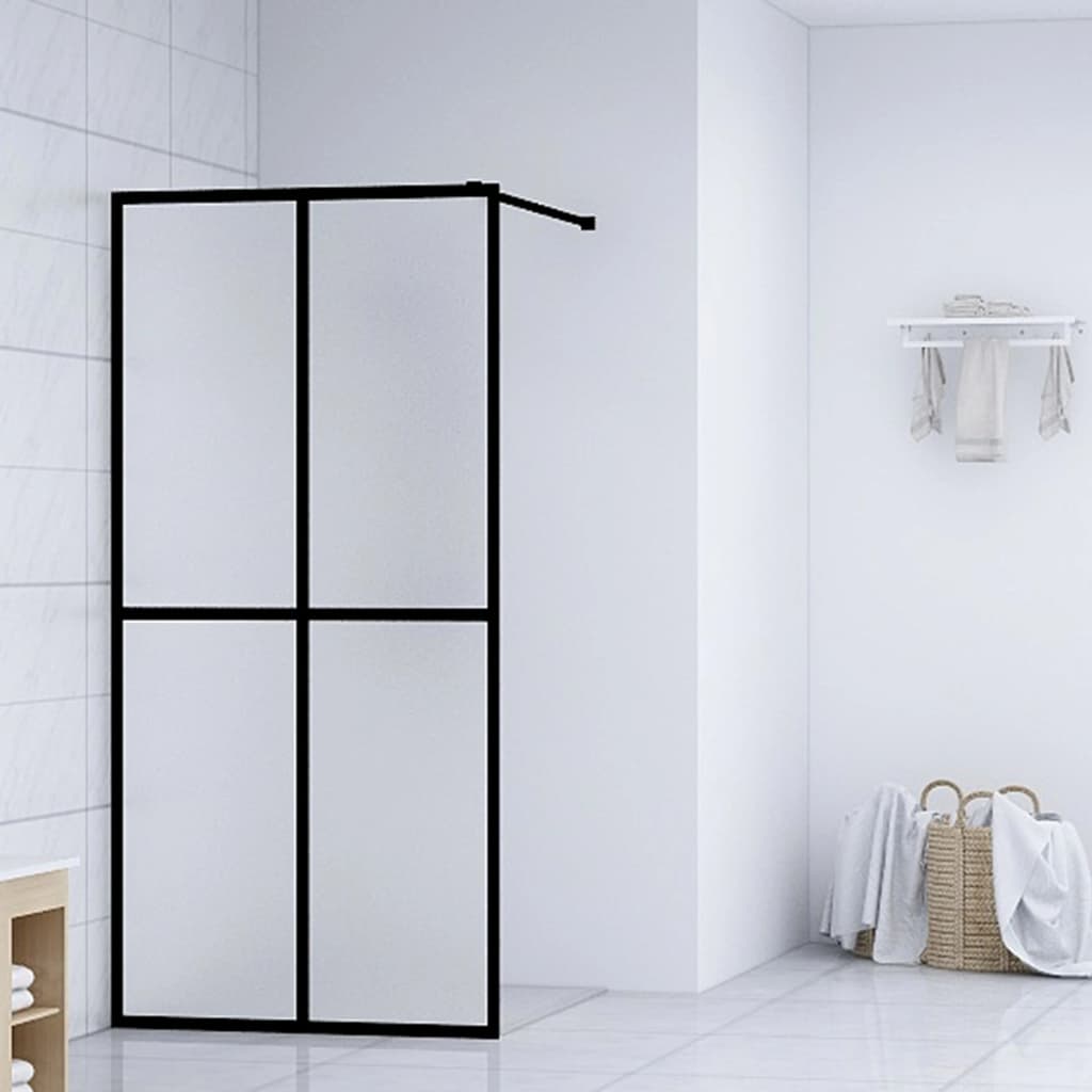Dusjskjerm frostet herdet glass 118x190 cm
