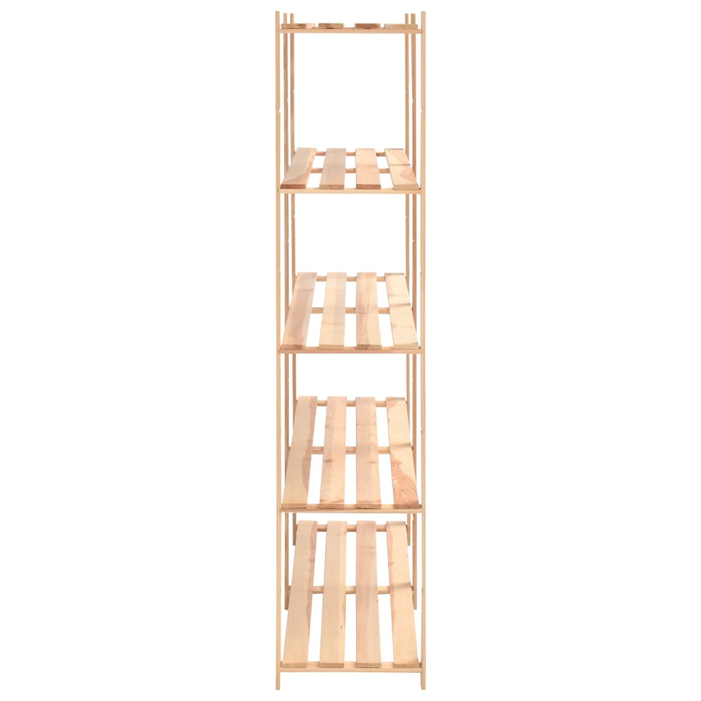 Oppbevaringshylle 5 etasjer 170x38x170cm heltre furu 500 kg