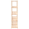 Oppbevaringshylle 5 etasjer 170x38x170cm heltre furu 500 kg