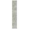 Bokhylle/Romdeler betonggrå 100x24x140 cm konstruert tre