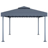 Paviljong 400x300 cm antrasitt aluminium