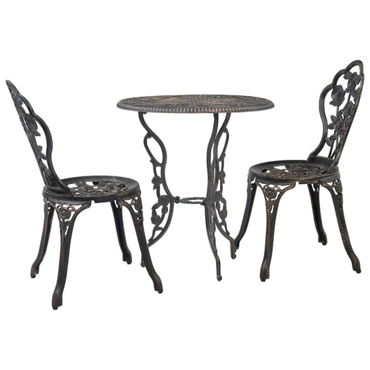 Bistrosett 3 deler aluminium