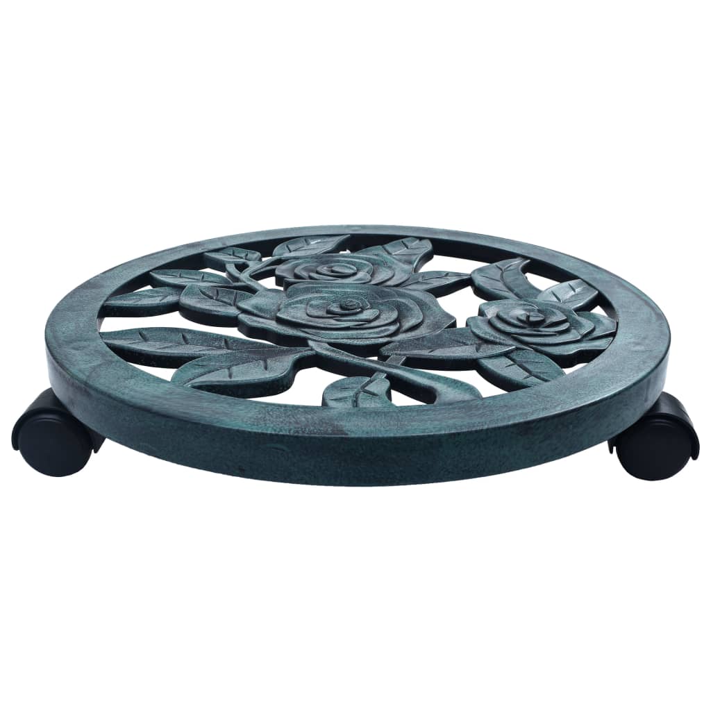 Pottetraller 6 stk grønn 38 cm plast