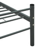 Sengeramme grå metall 100x200 cm