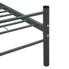Sengeramme grå metall 200x200 cm