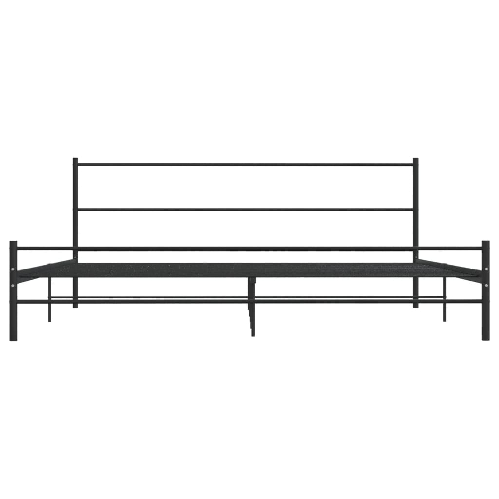 Sengeramme svart metall 180x200 cm
