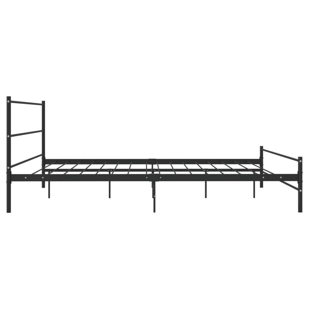 Sengeramme svart metall 180x200 cm