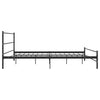Sengeramme svart metall 180x200 cm