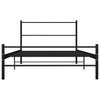Sengeramme svart metall 100x200 cm