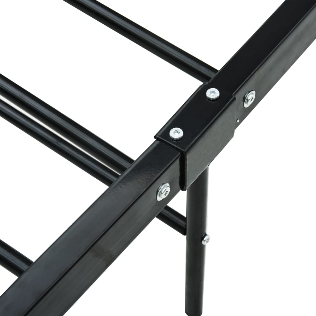 Sengeramme svart metall 90x200 cm