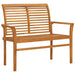 Hagebenk 112 cm heltre teak