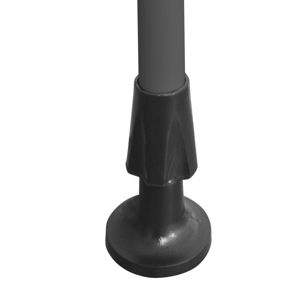 Manuell uttrekkbar markise med LED 300 cm hvit og oransje