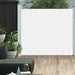 Uttrekkbar sidemarkise 170x300 cm kremhvit