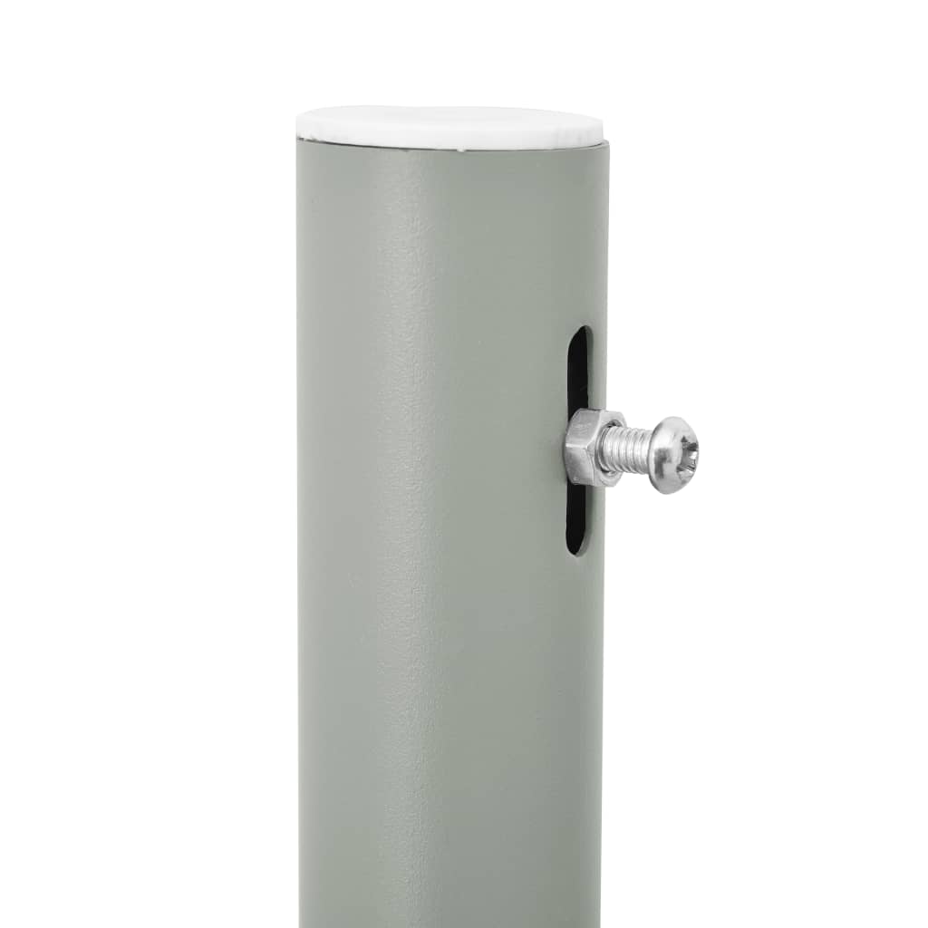 Uttrekkbar sidemarkise 100x500 cm rød