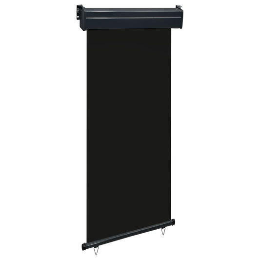 Sidemarkise for balkong 100x250 cm svart