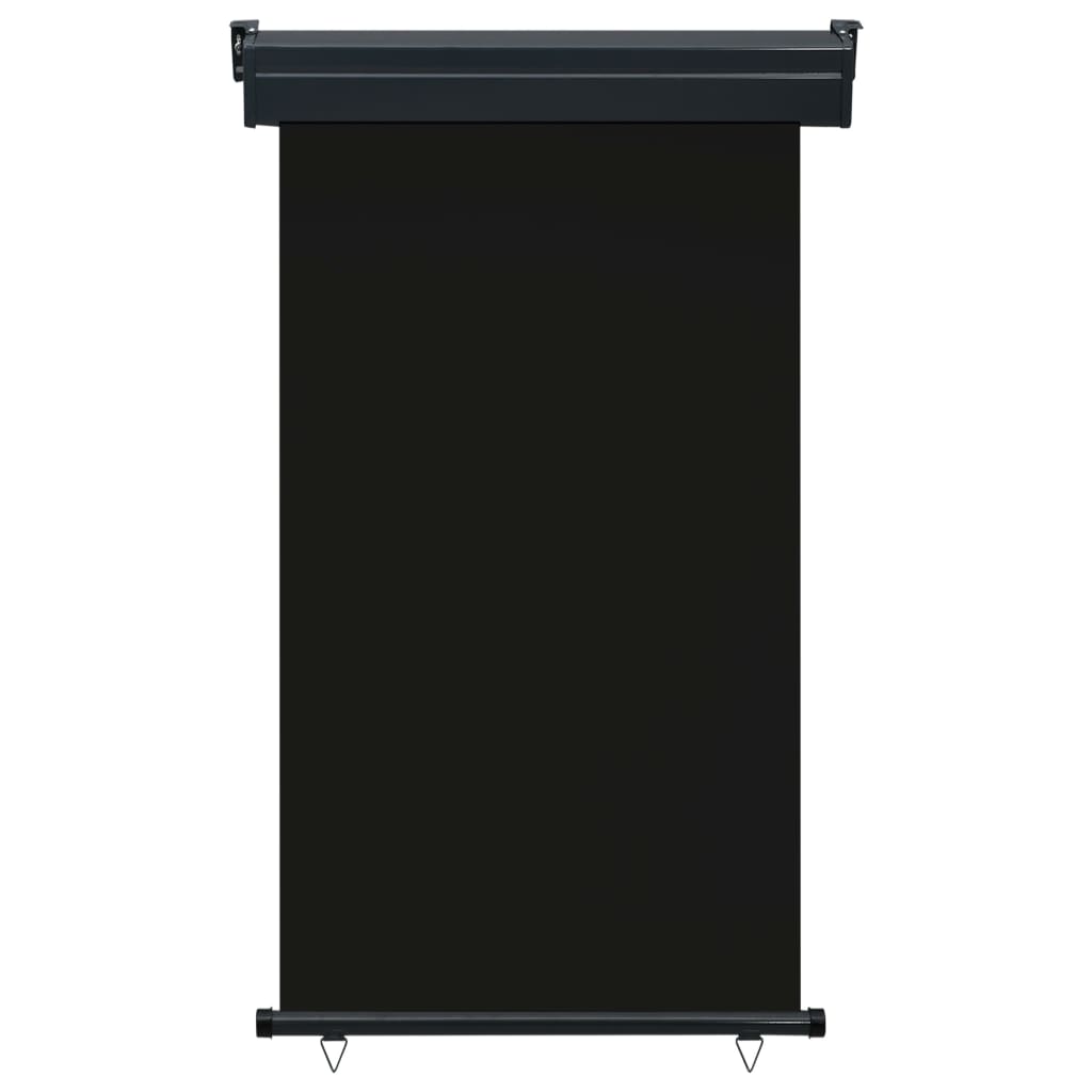 Sidemarkise for balkong 100x250 cm svart