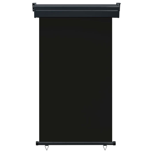 Sidemarkise for balkong 100x250 cm svart