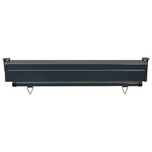 Sidemarkise for balkong 100x250 cm svart