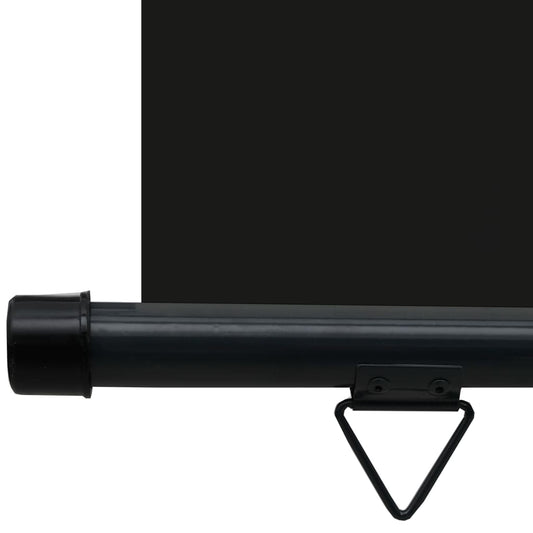 Sidemarkise for balkong 100x250 cm svart